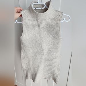 Beige wilfred wool top
